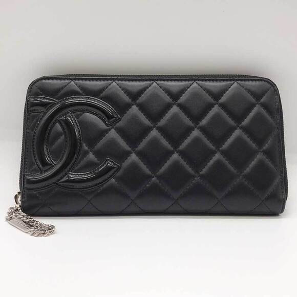 CHANEL Black Leather Wallet - Picture 1 of 6